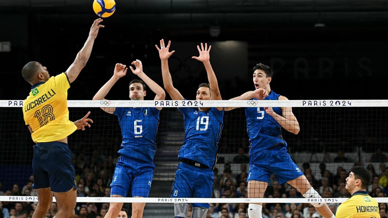 Brasil é superado pela Itália no vôlei masculino